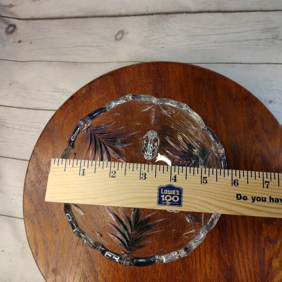 Mikasa Holiday Evergreen Emerald 3-Footed 6" Open Candy Dish Bowl‎ - Picture 9 of 10